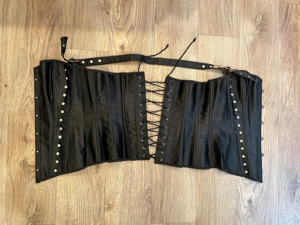 万圣节服装派对性感海盗系带吊带紧身胸衣裙尺寸 S/M  — 第 4/4 张图片