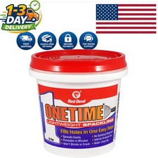 Versatile ONETIME Spackling Compound 1/2 Pint &ndash; Ideal for Indoor/Outdoor Use