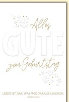 Geburtstag GlüCkwunschkarte Mit Briefumschlag Schriftzug Weiß