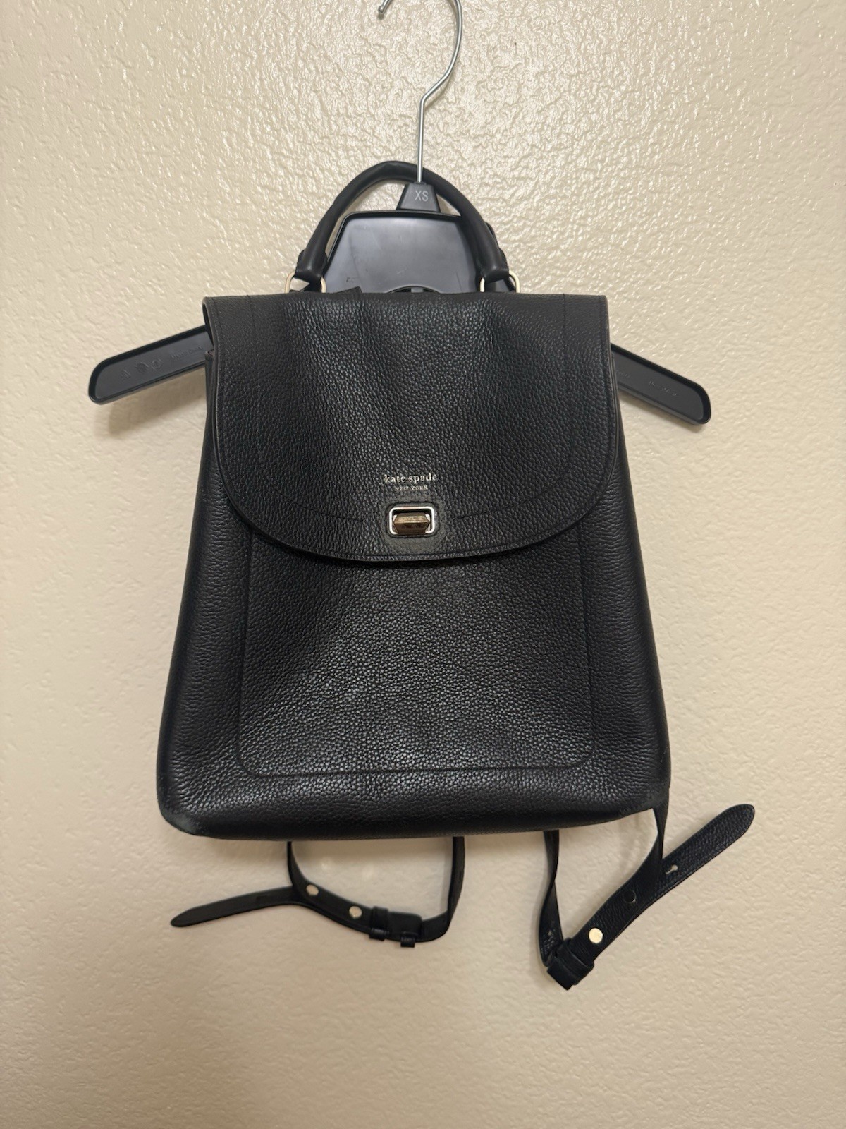 Kate Spade Black Leather Medium Backpack thumbnail 2