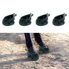 4x Equine Hoof Boots for Outdoor Use: Water-Resistant Cover for Horses