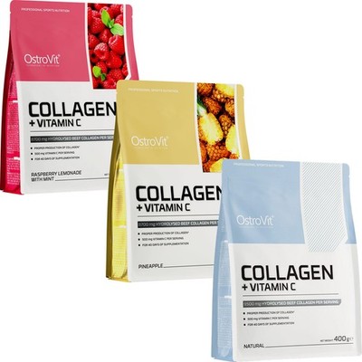 COLLAGEN + VITAMIN C  400G - Kollagenproduktion Gelenkgesundheit Hautelastizität