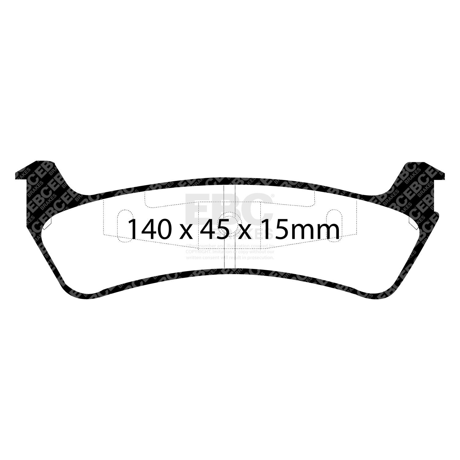 EBC DP61201 BRAKE PAD SET DISC BRAKE Rear