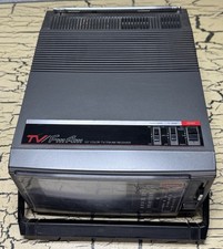 VTG Emerson 5.5&rdquo; Mini Television FM AM Radio AC/DC 1989 Portable PC6 Rare Prop