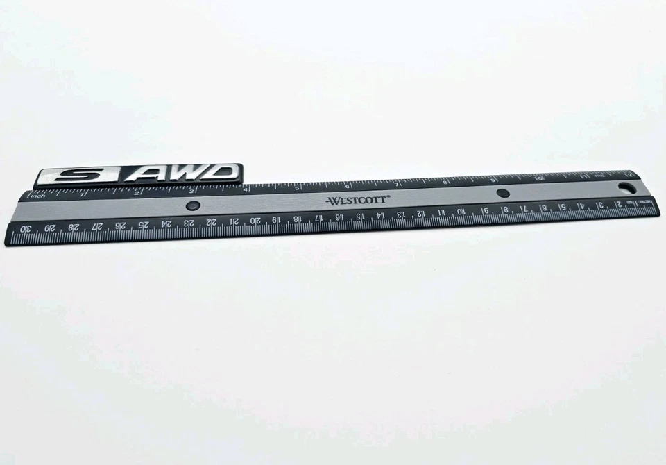 SUBARU IMPREZA FORESTER S AWD EMBLEMA TRASERO LOGOTIPO INSIGNIA SIGNO SÍMBOLO OEM CROMO Foto 2 de 3