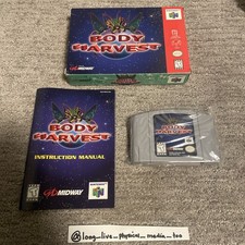 Body Harvest N64 Nintendo 64 Tested Complete w/ Box Manual CIB Tested Clean