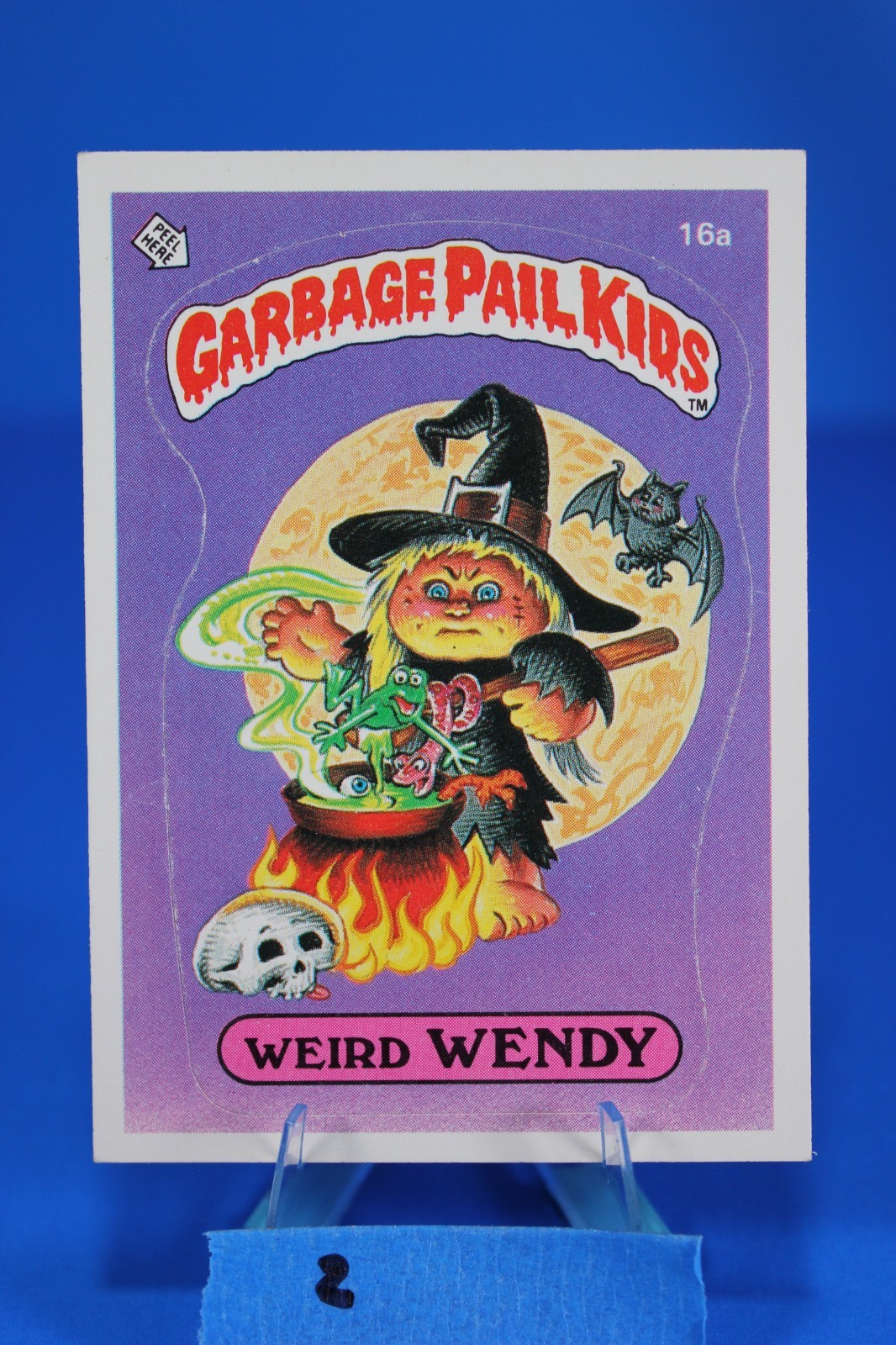 1985 Topps Garbage Pail Kids GPK Series 1 OS1 16a Weird Wendy Glossy Variant **
