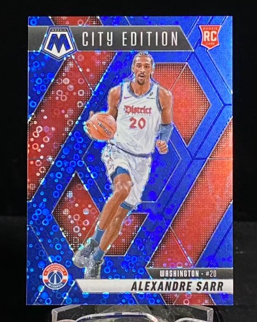 Alexandre Sarr 2024-25 Panini Mosaic RC City Edition Fast Break Blue /85 #278