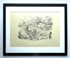 Alfred Kubin " Groenlandia " litografia 1922/88, firmata e incorniciata!