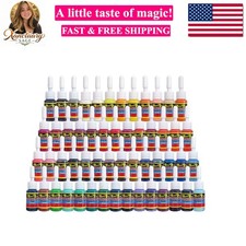 Ink Set Complete Colors Pigment Kit 1/6oz 5ml Tattoo Supply for Tattoo Kit TI...