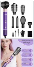 Hair dryer, hair dryer, 7 in 1 hot air brush, lilac color