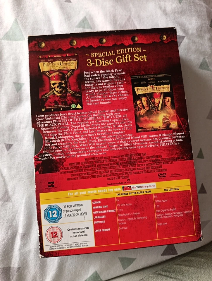Pirates of The Caribbean: The Curse of The Black Pearl 2005 DVD Lost Disc. - Image 2 of 4