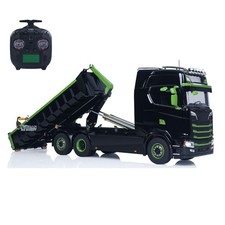 Dumper RC idraulico 6x6 1:14 full-dump truck asse posteriore sollevamento luci sonore