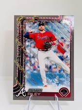 2025 Topps Holiday Austin Riley Grey Glitter Foil #H86 Atlanta Braves