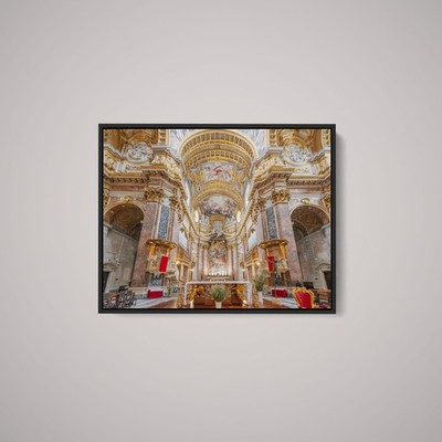Silver - Italy, Rome Basilica of Saints Ambrose and Charles Borromeo I - Print