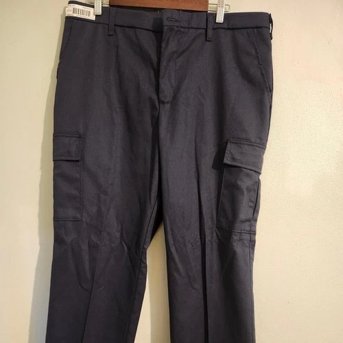 Vestis Mens Navy Blue Relaxed Fit Cargo Pants 38x30 Workwear GP0621 2052NV - product listing photo