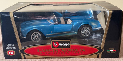 Burago (Italy) Special Collection 1955 Blue Lancia Aurelia B24 Spider 1/18 NIB