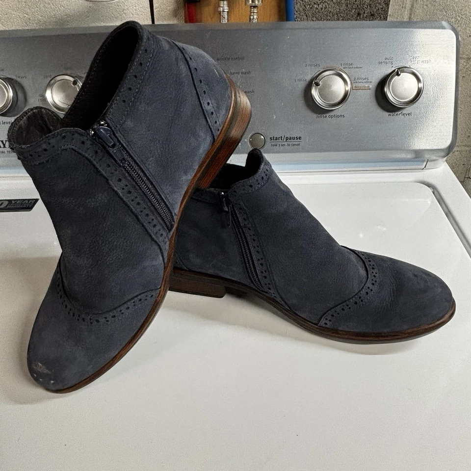 NAOT Nefasi Azul Cuero Nubuck Botines Cremallera Botines Talla 42 Foto 3 de 4