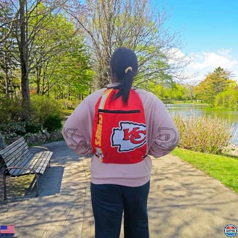 FOCO 限量版旧金山 49 人队大标志抽绳背包和拉链 — 第 3/4 张图片