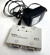 Rextron EV12L VGA Extender RJ45 CAT5/6 Video Signal Booster With Adapter