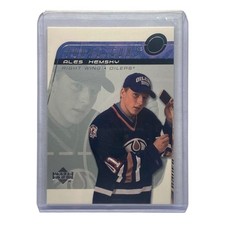 Upper Deck NHL Young Guns Ales Hemsky Oilers 2002 #235 Rookie Card. rookie card picture