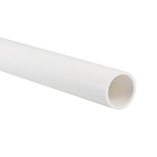 PVC Rigid Round Pipe 21mm ID 25mm OD 0.35m White High Impact New