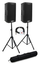 Alto Professional TS408 2,000-watt 8-inch Powered Speaker Pair with Stands and