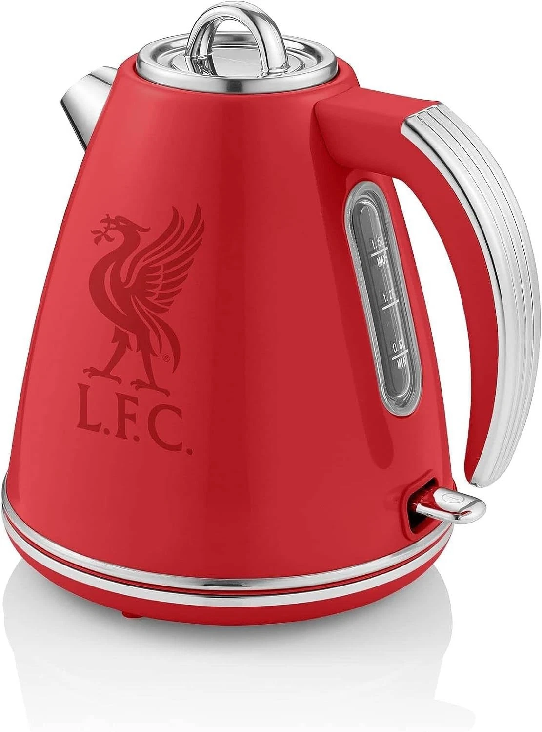 Swan Liverpool F.C 1.5 Litre Retro Jug Kettle, Red, 360 Degree Rotational Base,