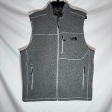The North Face Mens Gordon Lyons Full Zip Sweater Fleece Vest Grey XL Gorpcore