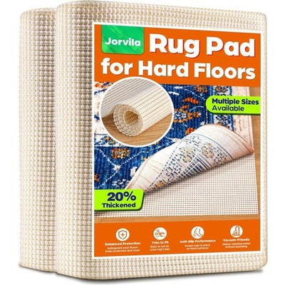 Jorvila Anti-Slip Rug Mat 2x3 ft, Extra Thick Cushioned Rug Mat