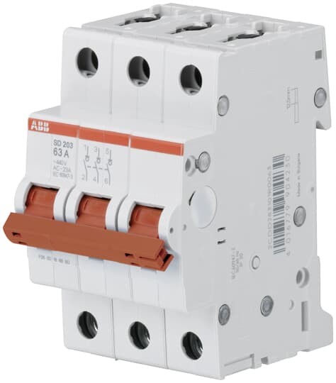 ABB 2CDD283101R0063 SD203/63 3-Pole Switch-Disconnector 63 A