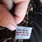 Sterling Styles Leopard Animal Print Triangle Scarf Beaded Fringe Rayon — photo 3