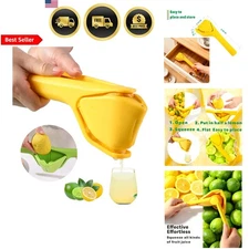 Lemon Juicer Squeezer Citrus Hand Press Lime Orange Flat Compact Easy