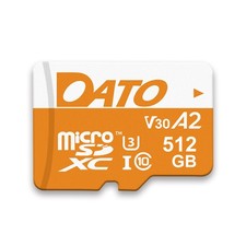 DATO 512GB MicroSDXC UHS-I C10 U3 V30 A2 4K UHD Memory Card for Phone, Tablet...