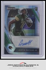2021 Panini Prizm Draft Picks Autographs Hyper #DPA-AWA Austin Watkins Jr. RC