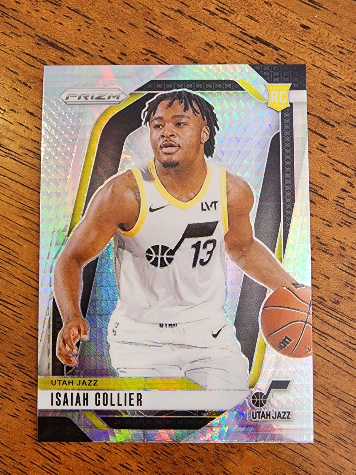 2024-25 Panini Prizm RC Rookie #227 Isaiah Collier Utah Jazz Hyper Prizm