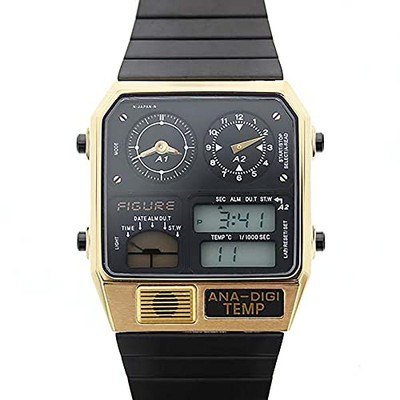 Citizen Ana-Digi Temp Watch Black Gold Limited Edition BN1