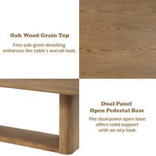 Zoey Oak Dining Table