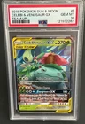 Pokémon Celebi & Venusaur GX #1/181 Sun & Moon - Team Up PSA 10 GEM MINT