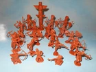 Vintage 1970s Marx Fort Apache Play Set Plastic 54mm Indians and Totem Pole
