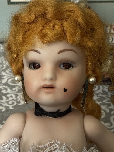 Antique All Bisque Kestner "Wrestler" Reproduction Doll 7.5” - Bild 3 von 12