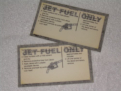 AIRCRAFT WING JET FUEL ONLY FILL POINT DECALS GAMA - Picture 3 of 3