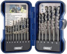 Professional Draper Masonry Drill Bit Set 15 Piece Kit Heavy Duty Masonary Bits