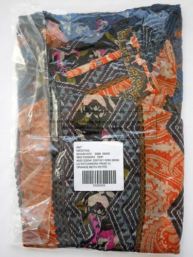 Anthropologie Patchprint Embroidered Henley Top by Vanessa Virginia - Sz 0P - Picture 10 of 10