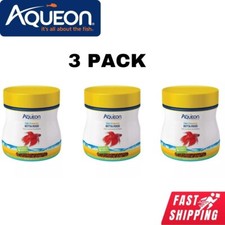 Aqueon Betta Food Color Enhancing Floating Pellet, .95 oz 3-Pack 