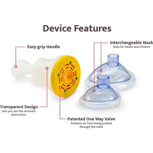 Breathing Training Device Lung Respiratory Trainer Anti-Suffocation Rescue Mask - Picture 8 of 20