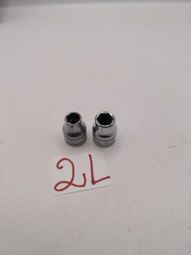 Snap on 5/16" & 3/8" Shallow Socket 3/8" Drive 6 Point FS101 & FS121 Made in USA
