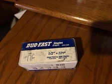 DUO FAST 1/2" Galvanized Narrow Crown staples, 5,000 ct, 1816CGR, crown 1/4"