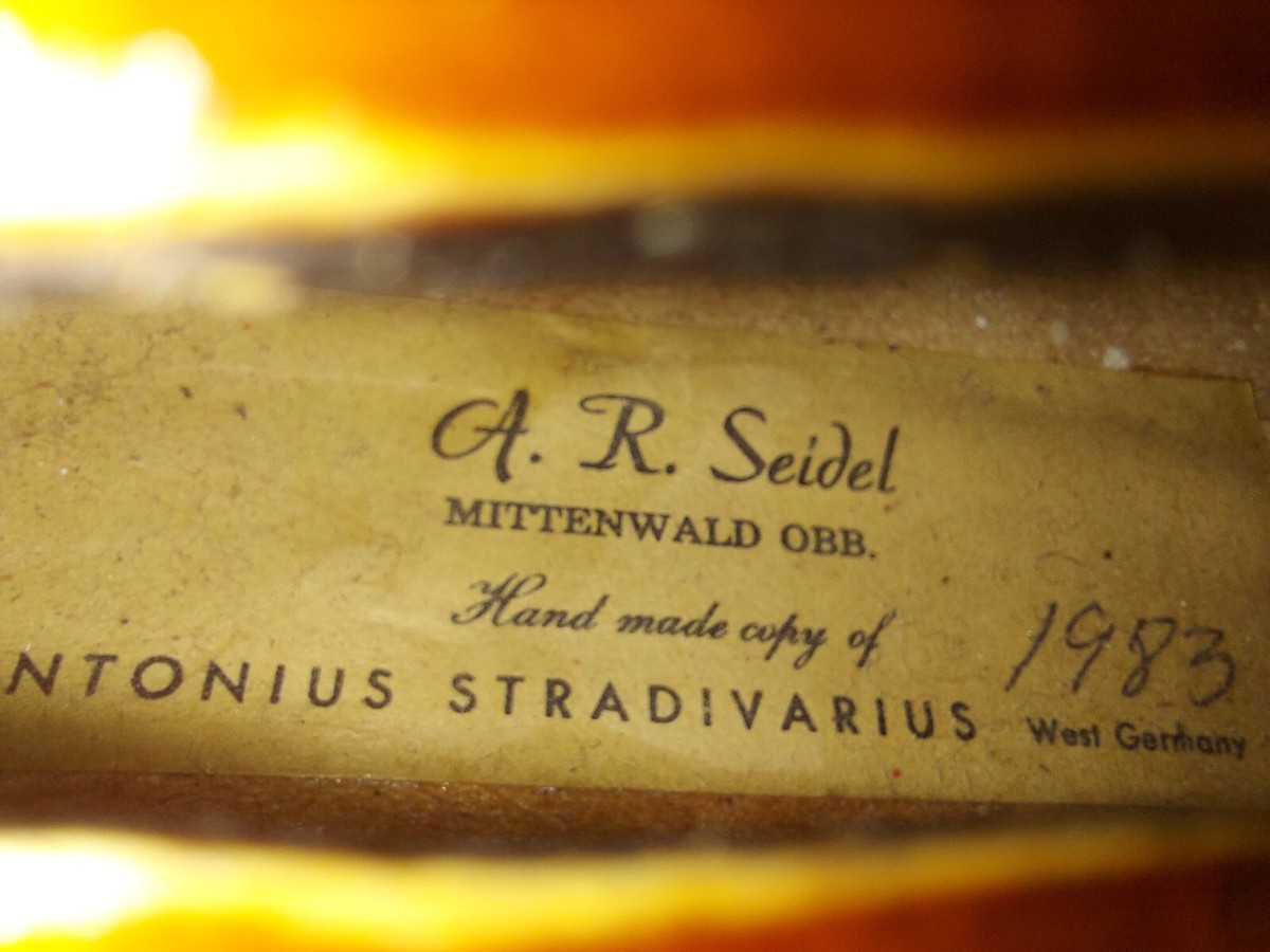 A.R. Seidel size 4/4 Violin, Germany 1983, Good Condition, with