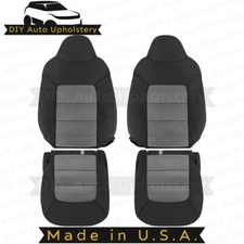 2003-2006 Fits Ford Expedition Driver/Passenger Set Cloth Seat Covers 2Tone Gray